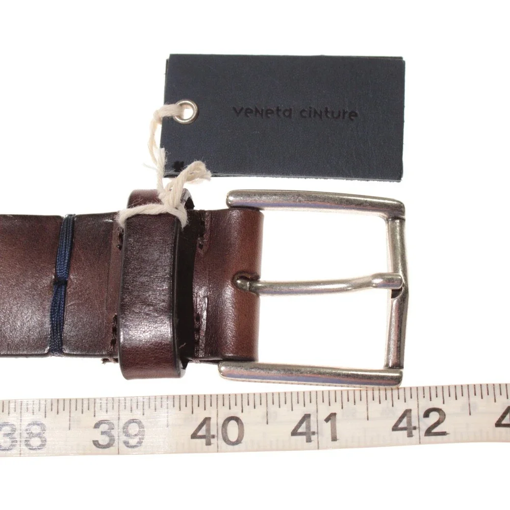 Veneta Cinture NWT Classic Belt Size 90 (US 34) in Brown Leather Made in Italy